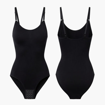 Body Silken™ Contour décolleté en V avec compression zonée, par silkenshape, ajusté pour modeler la silhouette.